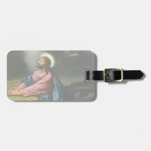 Vintage Jesus Kristus Praying, Gethsemane Garden Bagagebricka