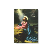 Vintage Jesus Kristus Praying, Gethsemane Garden