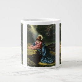 Vintage Jesus Kristus Praying, Gethsemane Garden Jumbo Mugg