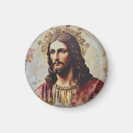 Vintage Jesus Religiösa Magnet