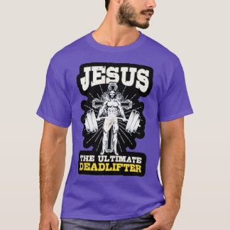 Vintage Jesus Ultimate Deadlifter Funny Christi T Shirt