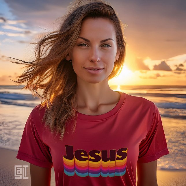 Vintage Jesus Waves T Shirt (Skapare uppladdad)