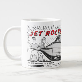 Vintage Jet Rocket Rymdskeppsannons Jumbo Mugg