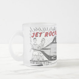 Vintage Jet Rymdskeppsreklam  Frostad Glasmugg