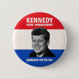 Vintage JFK Kennedy för president 1960 kampanj Knapp