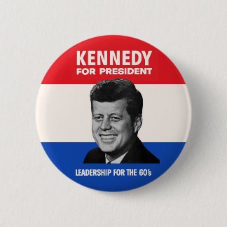 Vintage JFK Kennedy till president 1960 Kampanj Knapp