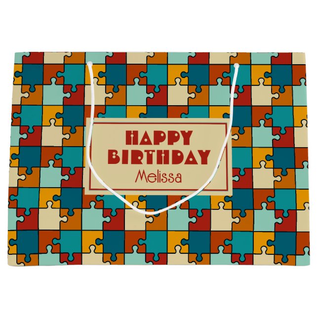 Vintage Jigszawa Puzzle Delarare Mönster födelseda (Framsidan)