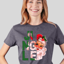 Vintage Jingle Klockor jultomten T Shirt