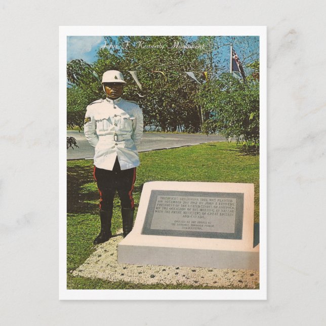 Vintage John F. Kennedy Vykort (Framsida)