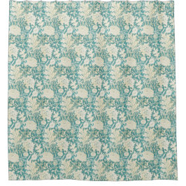 Vintage John Henry Dearle Aqua Blommönster