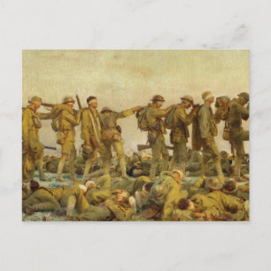 Vintage John Singer Sargent Världskrig I Gass Vykort