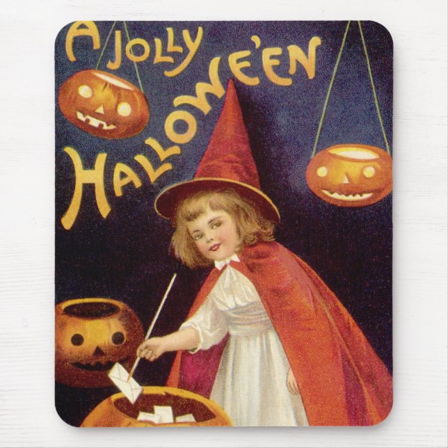 Vintage Jolly Halloween Witch av Ellen Clapsaddle Musmatta (Framsidan)