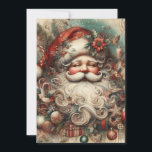 Vintage Jolly Jultomten Ansikte Presenter Julkort<br><div class="desc">Kort för hälsning av julhälsning i elegant med en iögonenfallande målning av ett jolly Jultomten som visar ansikte och ett stort fluffskägg. Personlig på baksidan med ditt budskap och namn. Kontakta mig om du behöver hjälp med din anpassning eller om du vill be om ytterligare matchning eller samordning av Zazzle-produkter....</div>