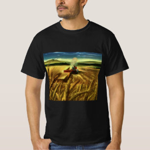 Vintage jordbruksföretag, veteodling t-shirt