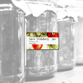 Vintage jordgubbe - personlig Sylt no2-etikett Adressetikett