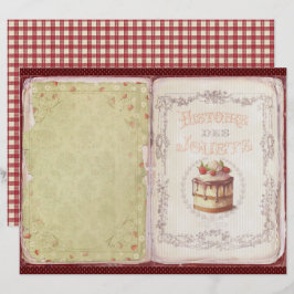 Vintage Jordgubbsgård Scrapbookpapper