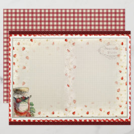 Vintage Jordgubbsgård Scrapbookpapper