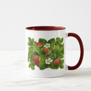 Vintage Jordgubbsplantor Mugg