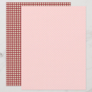 Vintage Jordgubbsprickigt Scrapbookpapper