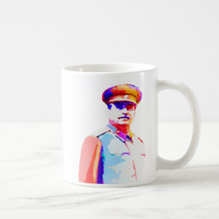 Vintage Joseph Stalin WW2 Ryssland Dictator Colorf Kaffemugg