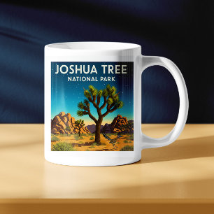 Vintage Joshua Träd nationalpark Kaffemugg