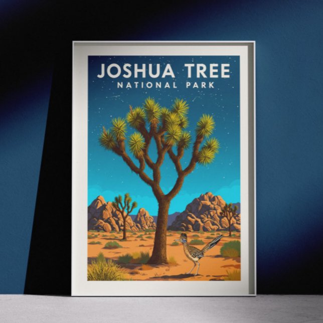 Vintage Joshua Träd nationalpark Poster (Skapare uppladdad)