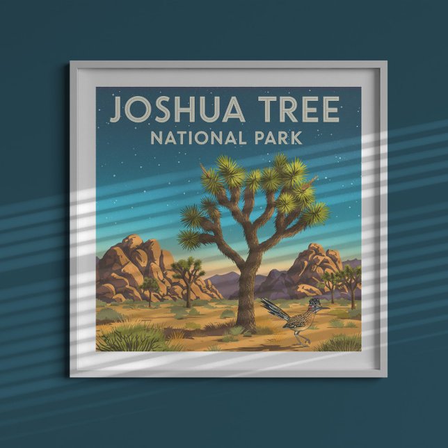 Vintage Joshua Träd nationalpark Poster (Skapare uppladdad)