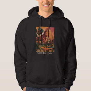 Vintage Joshua Träd nationalpark Retro Exdoor Ca Hoodie