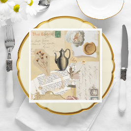 Vintage Journal Pappra blöjor Pappersservett