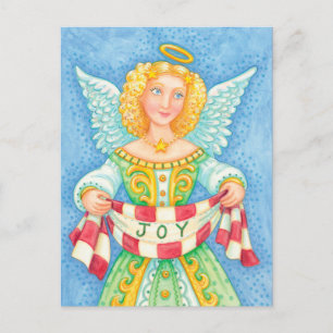 Vintage Joy Angel-jul Helg Vykort