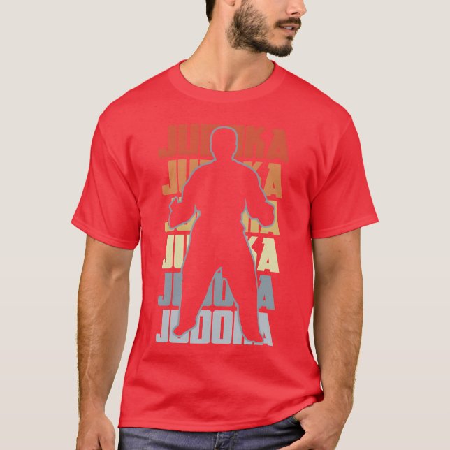 Vintage Judoka girl T Shirt (Framsida)