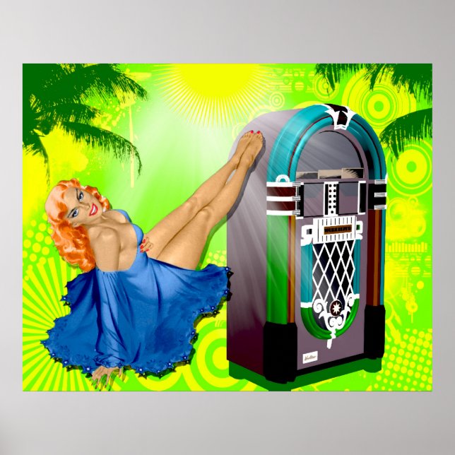 Vintage Juke Box Poster (Framsidan)