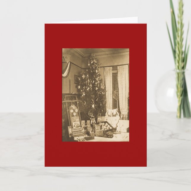 Vintage jul 1906 helgkort (Framsida)