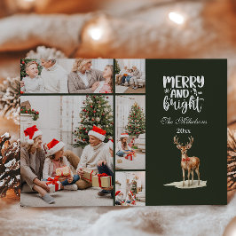 Vintage jul 5 Fotosfamiljen Firande Julkort