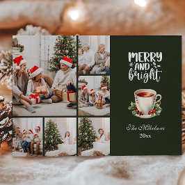 Vintage jul 6 Photos Family Firande Julkort