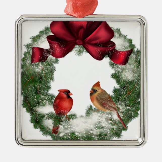 Vintage-jul-andedräkt Julgransprydnad Metall (Framsidan)