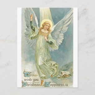 Vintage jul Angel Helg Vykort