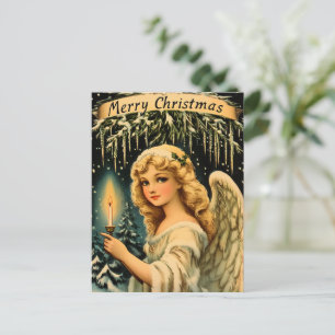 Vintage jul Angel Helg Vykort