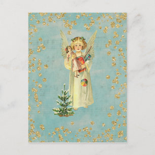 Vintage jul Angel Helg Vykort
