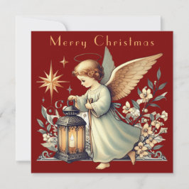 Vintage jul Angel och Lantern