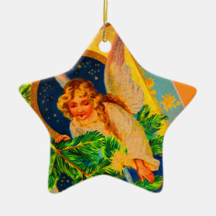 Vintage jul Angel Ornament