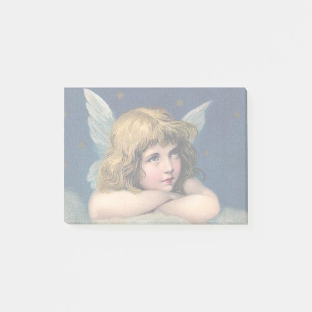 Vintage jul Angel Post-it Block (Framsida)