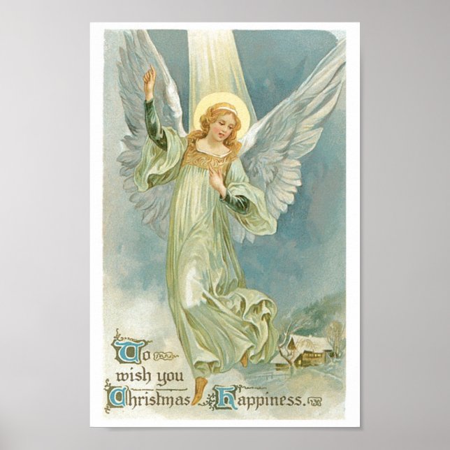 Vintage jul Angel Poster (Framsidan)