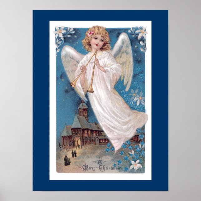 Vintage jul Angel Poster (Framsidan)