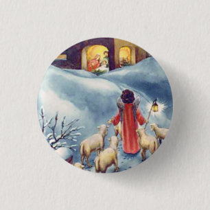 Vintage jul Angel Shepherd Ntivity Knapp