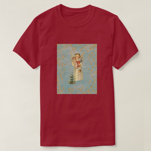 Vintage jul Angel Tröja (Design framsida)