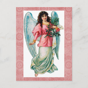 Vintage jul Angel-vykort Helg Vykort