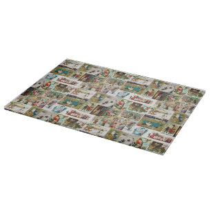Vintage jul Antique Collage Julafton