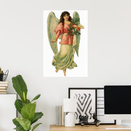 Vintage jul, Antique Victorian Angel Poster