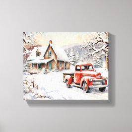 Vintage jul Art Canvastryck